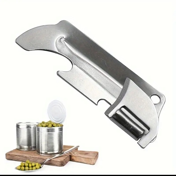 Can Opener, Multifunctional Bottle Opener, Folding Stainless Steel Mini Kitchen - Picture 5 of 8